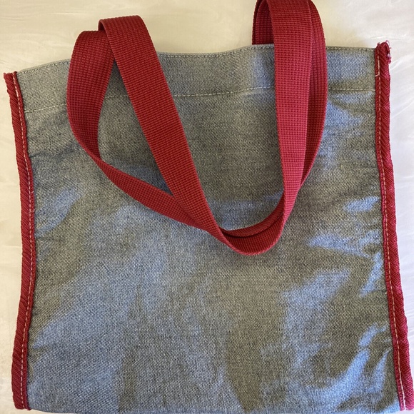 TINKER BELL Stars & Stripes Patriotic TOTE BAG zippered pocket Disney Fairy USA - Picture 2 of 7